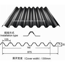 Schwarze Farbe Galvanized Corrugated Steel Roofing Sheet